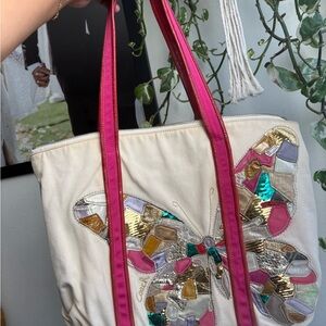 Coach Poppy Butterfly Tote